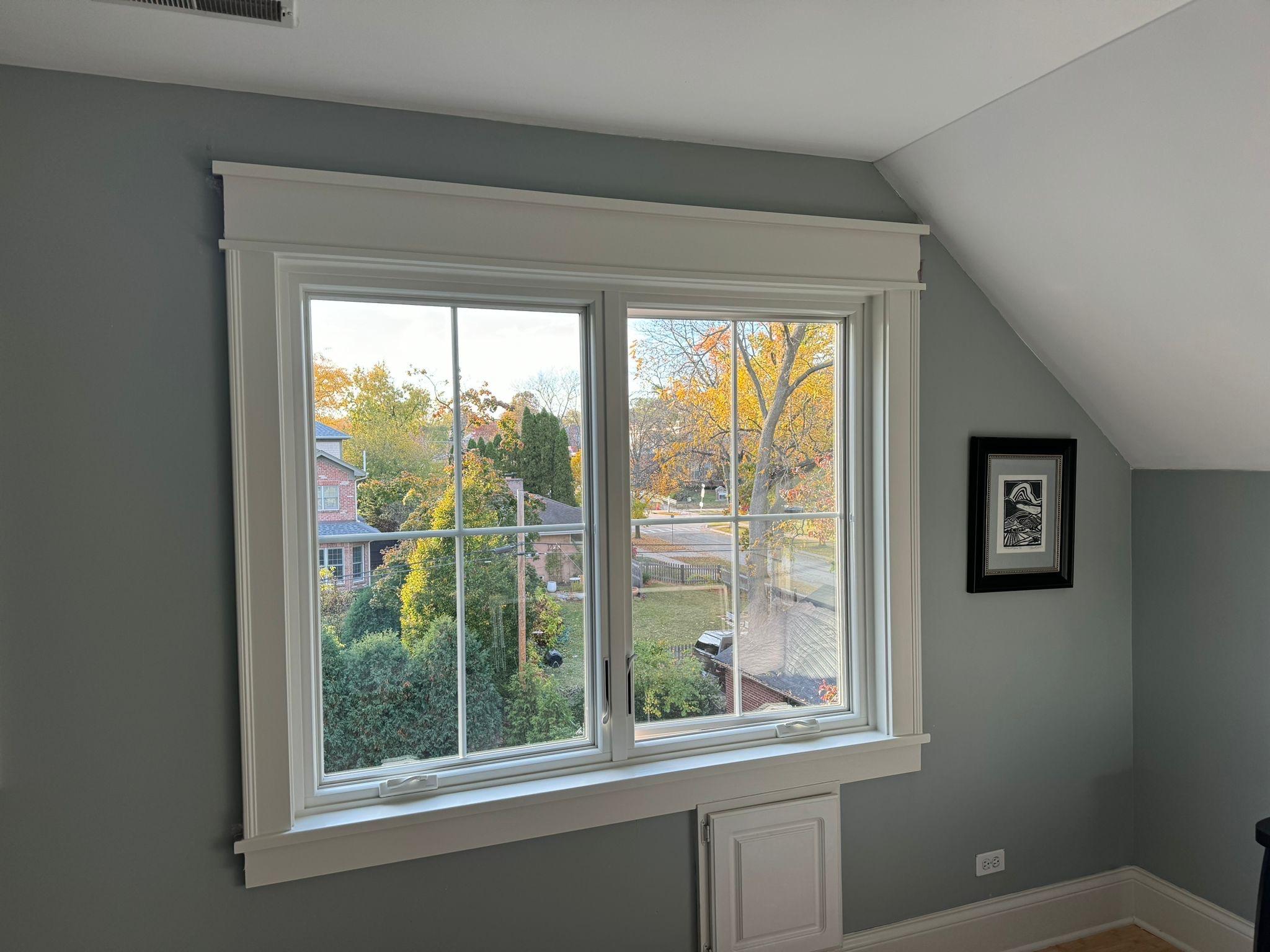 Commercial window installation project