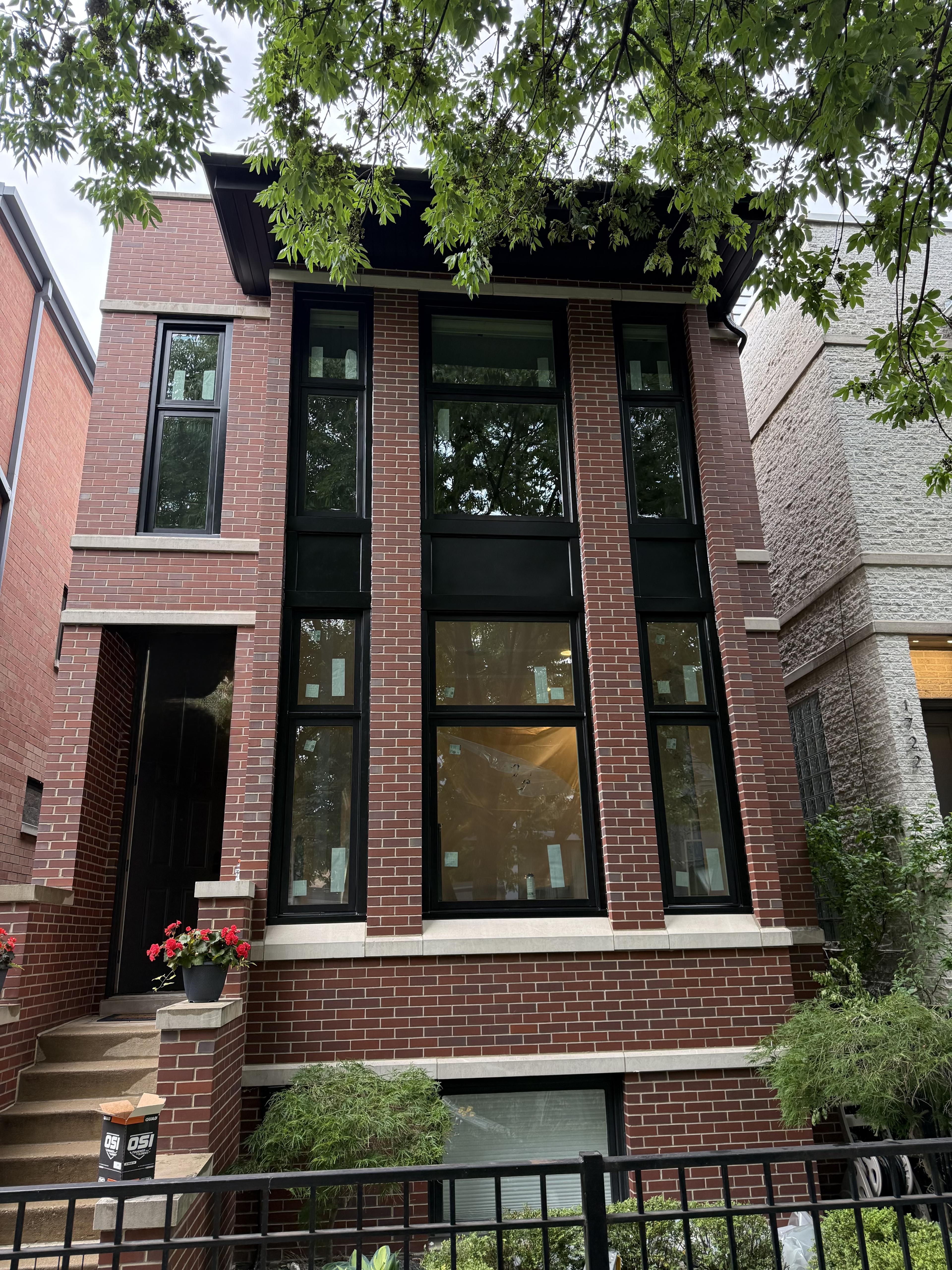 Window installation for a townhome property
